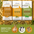 Supreme Naturals Rabbit Treats, Meadow Loops for Rabbits, Country Loops & Garden Sticks with Bunny Chew Toys (Grass Ball