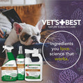 Vet's Best Flea & Tick Spray Shampoo for Dogs, Essential Oils, 16 oz