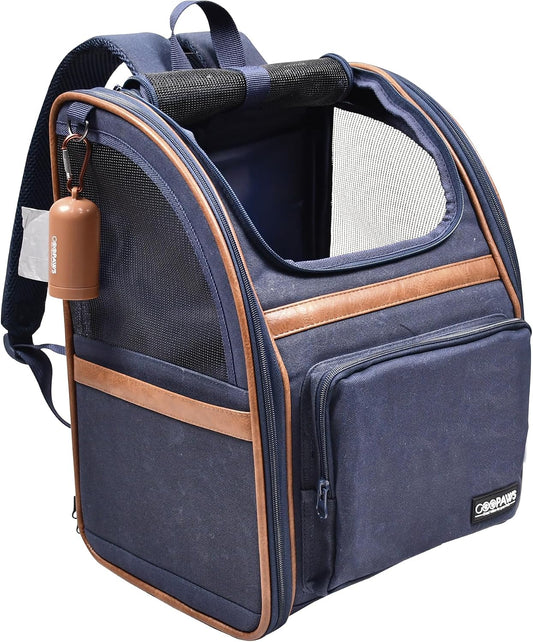 Jespet Pet Backpack Carrier for Small Dog, Soft Car Bed Ideal for Traveling