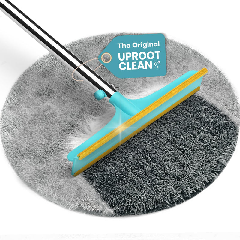 Uproot Cleaner Xtra Pet Hair Removal Tool: Reusable Carpet Rake with Telescopic 60