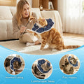 Cat Cone Collar Adjustable, Protective Recovery Collar Soft, Cat Cone Neck Prevent Licking Wound After Surgery, Pet Neck Cone for Kitten Cats (S)