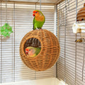 ZENFUN Steel Frame Bird Nest for Cage, Washable Small Bird Bed Chewproof with Plush Pad, Hammock Hideout Lay Eggs Parake