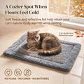 Reversible Cat Bed Mat, Cool-Touch Ice Silk & Self-Warming Fleece, 24x18 in