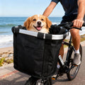Bike Front Basket Foldable Dog Bike Basket for Small Pet
