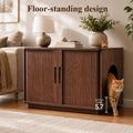 31.5" Litter Box Enclosure, Hidden Cat Furniture Cabinet