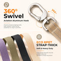 Dog Seat Belt for Car, Adjustable Shock Absorbing Pet Safety Seatbelt