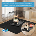 46" x 60" x 0.23" Dog Crate Mat, Extra Large Size, Non-Slip and Waterproof, Washable, Reusable, Can Be Cutting to the Appropriate Aize, Protects Floors, Soft and Absorbent Surface, Rubber Bottom