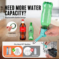 Choco Nose Patented No-Drip Water Bottle/Feeder for Puppies/Toy-Small Breed Dogs/Rabbits/Cats/Chinchillas and Other Small Pets and Animals - for Cages or Crates 10.2 oz. Nozzle 13mm, Aqua (C528)