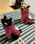 Dog Hoodie Pet Clothes for Small Dogs Thing 1 Printed Hoodies Medium Puppy Hooded Sweatshirt Pullover Outfit(Wine Red,S)