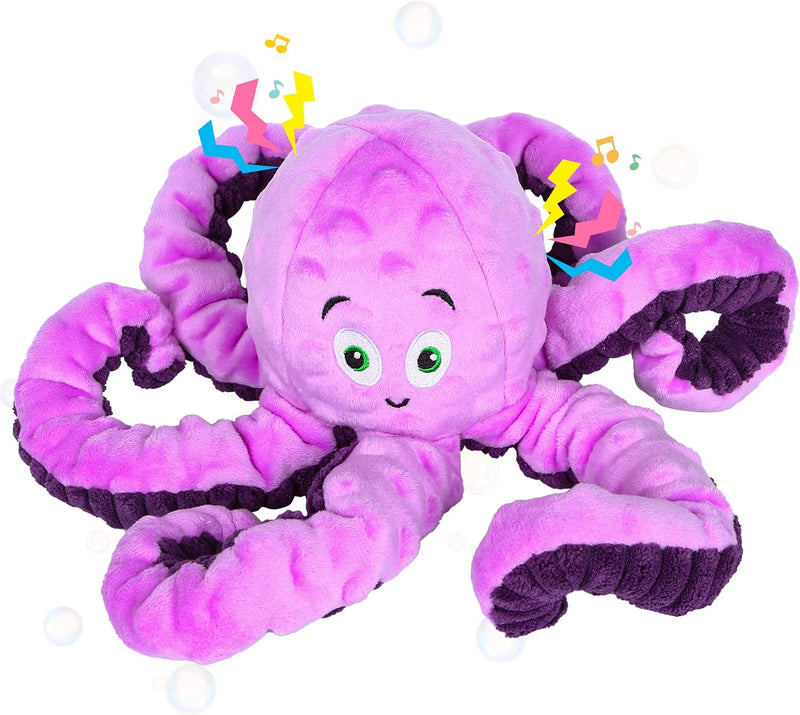BUYPOW Dog Squeaky Toys Octopus - Tough Plush Large Medium & Small Dog Toys - Stuffed Animals Puppy Toys - Funny Cute Do