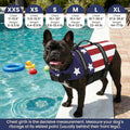 Doglay Dog Life Jacket for Swimming and Boating, Adjustable Puppy Life Vest with Reflective Stripes, Superior Buoyancy P