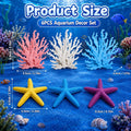 6-Piece Coral Reef Decor, Aquarium Coral Decorations