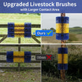 Livestock Scratching Brush, 4PCS Upgraded Cattle Scratcher with 24 Screws, Horse Brush for Grooming, Relieve Itching on 