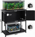 20/29/30 Gallon Fish Tank Stand with Cabinet 800LBS Capacity