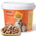 Freeze Dried Chicken Hearts for Cats & Dogs, 17.64 oz (1.1LB), Raw High Protein Cat & Dog Treats, Single Ingredient Organ Meat,Grain Free Healthy Pet Snacks,Training Treats & Food Topper,No Additives