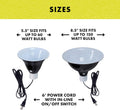 Zilla Premium Reflector Dome Reptile Heat Lamp Fixture, 8.5 Inches