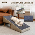 2 in 1 Ottoman Dog Ramp for Couch,Stable Folding Ramp for Small Dogs