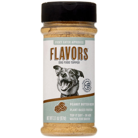 BEAUMONT BASICS Flavors Food Topper for Dogs, Peanut Butter Recipe, 3.1-Ounce