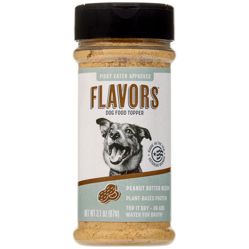 BEAUMONT BASICS Flavors Food Topper for Dogs, Peanut Butter Recipe, 3.1-Ounce
