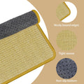 DYAUS Rabbit Scratching Pad, Sisal Bunny Scratch Pad, Natural Rabbit Foraging Mats for Cages, Indoor Bunny Toys Accessor