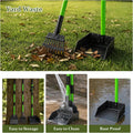 Pooper Scooper, Metal Poop Scoop with Tray, Rake, Spade for Large Small Dog