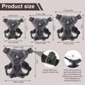 shudyear Cat Chest Harness and Leash Set Adjustable Anti-Escape Soft Mesh Cat Vest for Walking Outdoor
