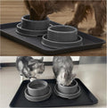 PetLike Boot Tray for Entryway Indoor, Pet Food Mat, 23 x 15.5 inch 2 Packs, Waterproof Rubber Shoe Tray for Indoor and 