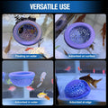Multi-Functional Betta Hammock Feeding Bed - Floating or Suction Cup Mount, Adjustable Resting Spot & Hideout for Betta 