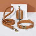 Didog Soft PU Leather Dog Collar for Large Dogs, Quick Release,Lightbrown L