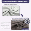 Paw Legend 27.6" Cat Wrap for Grooming Cat Wrap for Cutting Nails Cat Restraint for Nail Clipping Self Adhesive Blanket Restraint Cloth for Cats Within 15lbs