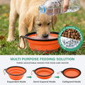 Collapsible Dog Bowl, Portable Travel Food & Water Bowl