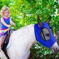 Frienda 4 Pcs Horse Fly Mask with Ear, Medium, Purple, Blue, Pink, Black
