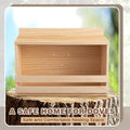 Briwooody Wooden Open Mourning Dove Nesting Box for Outside Dove Bird House