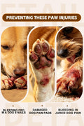 Dog Paw Wound Recovery Boot with Self-Adhering Pet Bandage, Breathable Paw Protector Kit for Injured Paws,Anti-Slip Shoe