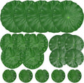 20 Pcs Artificial Lily Pads for Ponds, Realistic Floating Lily Pads Leaves