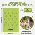 Pogi's Dog Poop Bag Holder & Dispenser for Leash, 15 Unscented Bags