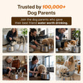 Selene Wireless Doggy Fountain, 7L (1.85 Gal) Cordless Dog Water Fountain for Dogs Inside, Stainless Steel Pet Fountain,