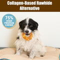 Fieldcrest Farms Nothin’ to Hide Bagel Beef Flavor – Collagen-Based Rawhide Alternative Dog Chews for Small Dogs Up to 2