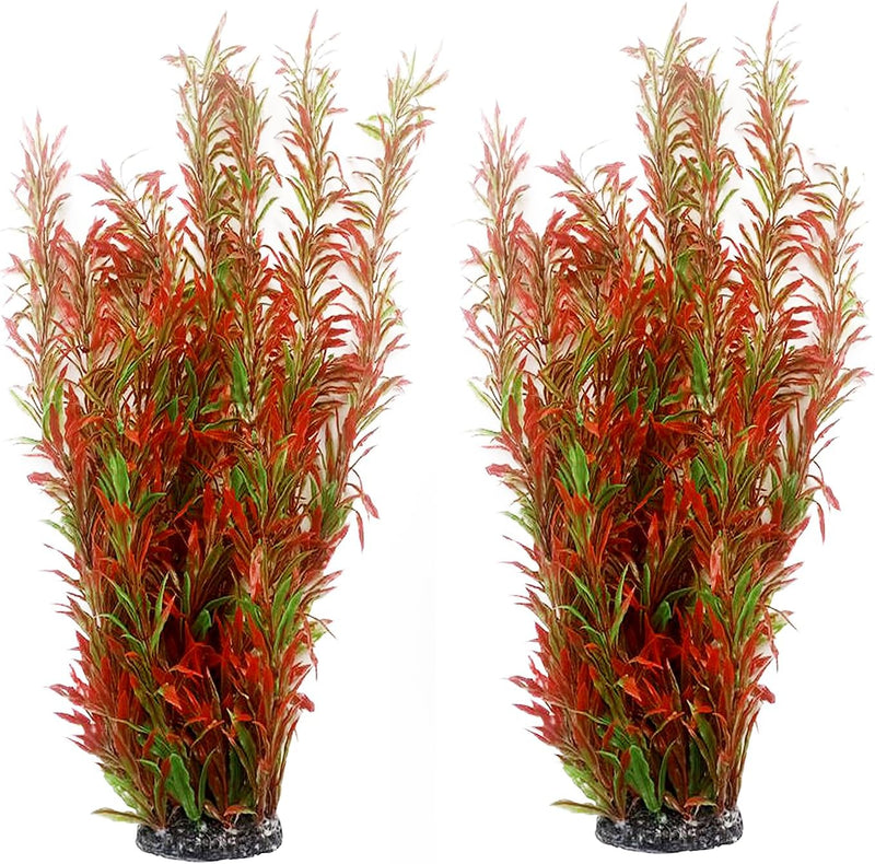 kathson Artificial Aquarium Plant Decorations,23.62 Inches Large Plastic Fish Tank Plants Tall Realistic Aquarium Access