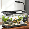 Pawfly 2 Gallon Fish Tank, Ultra Clear Aquarium Starter Kit with 6 W LED Aquarium Light, Mini Air Pump, Filter, Siphon V