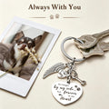Pet Memorial Gifts for Dogs, Keepsakes Sympathy Remembrance Keychain, Pet Loss Paw Print Charm Key Ring Remembrances for