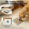 OHMO Lick Mat for Dogs and Cats Large(2 Pack) Nature Design Easy to Clean Pet Slow Feeder with Suction Cups, for Anxiety