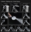 Rain Shower Head with Handheld Showerhead, Chrome 1.8GPM