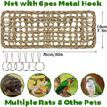 30x7inch Rat Climbing Toys for Cage, Chewable Natural Seagrass Mat