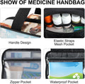 Fustylead Horses Galloping on The Grassland Oil Painting Large Medical Supplies Organizer Bag with Zipper Empty First Ai