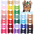 60PCS 2Inch Puppy Dog Bows with Clips,Small Handmade Hair Accessories Bow Pet Puppy for Doggies Cat Kitten Rabbit Grooming Accessories (BlueStyle A-60pcs)