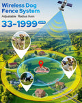 GPS Wireless Dog Fence System, 48H Battery Electric Fence for Dogs