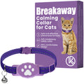 Breakaway Calming Collar Plus - Advanced Feline Pheromone System with Essential Oil Support for Cats – True Breakaway Safety Clasp, Reusable Design, Lasts Up to 60 Days – by Kitty Kompass