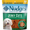 Blue Buffalo Nudges Chicken Jerky Cuts Natural Dog Treats, Tender & Meaty Dog Snacks, Healthy Reward or Training Treat, Made in the USA with Real Chicken, No Artificial Preservatives, 36 oz.