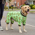 XPUDAC 2 Pack Dog Pajamas for Large Breeds, 4-Way Stretch Soft Dog Onesie Lightweight Warm Pet Clothes Jammies for Large